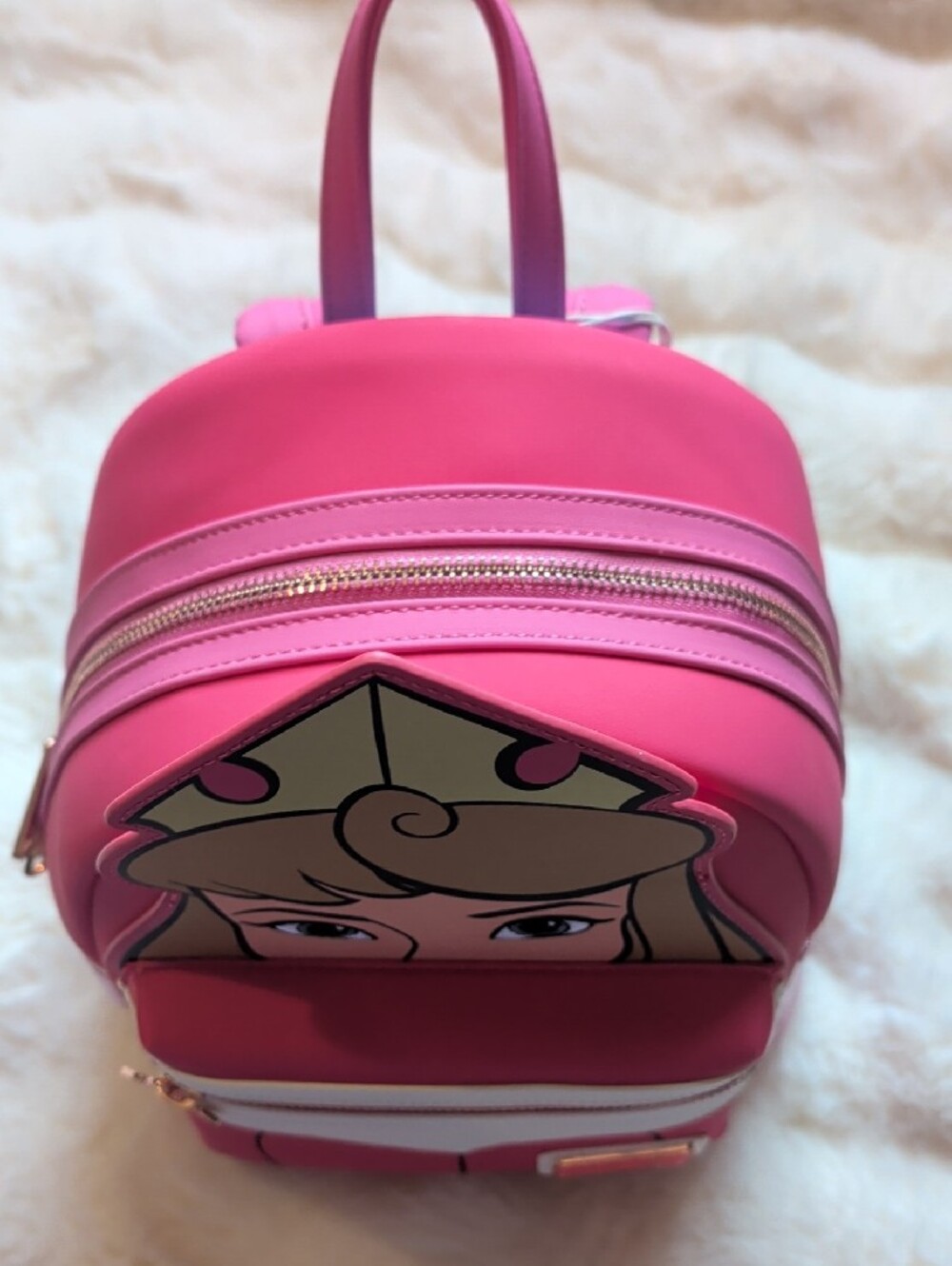 Disney Pink and White Aurora Mini Backpack - Picture 6 of 7